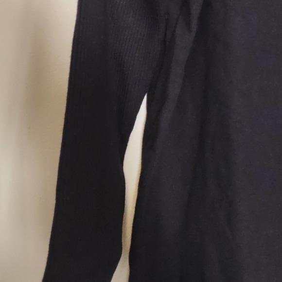 Style & Co Petite Seam Front Sweater Deep Black Petite Small - Picture 5 of 9